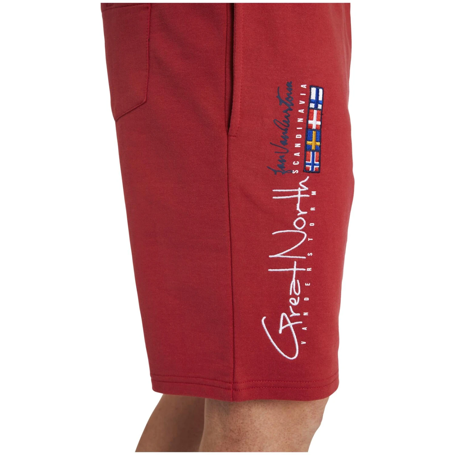Sweatbermuda HARTHAKNUT Rot 6 Sweatbermuda HARTHAKNUT Rot – Bild 4