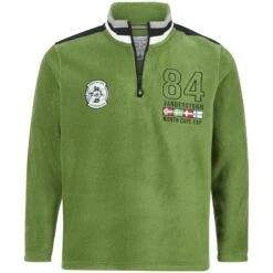 Fleece-Sweatshirt TOMAS Grün