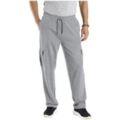 Jogginghose VALEN Silbergrau Melange -Warme Kleidung server 2933