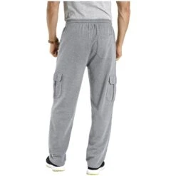 Jogginghose VALEN Silbergrau Melange -Warme Kleidung server 2934