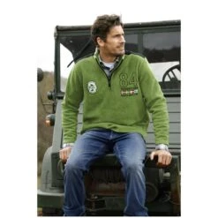 Fleece-Sweatshirt TOMAS Grün -Warme Kleidung server 298