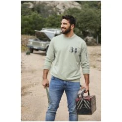 Sweatshirt ALFI Hellgrün -Warme Kleidung server 338