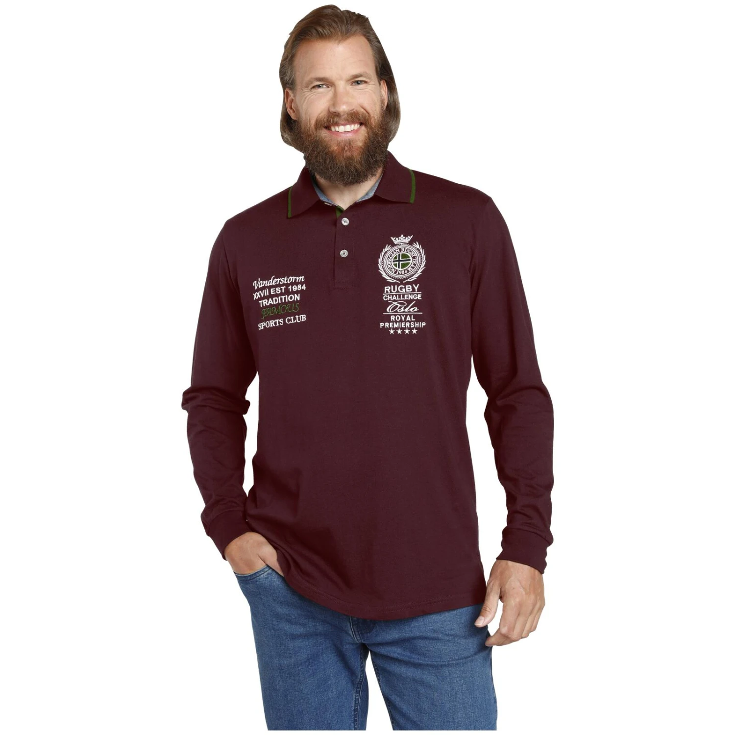 Sweatshirt SIGVAT Dunkelrot 4 Sweatshirt SIGVAT Dunkelrot – Bild 2