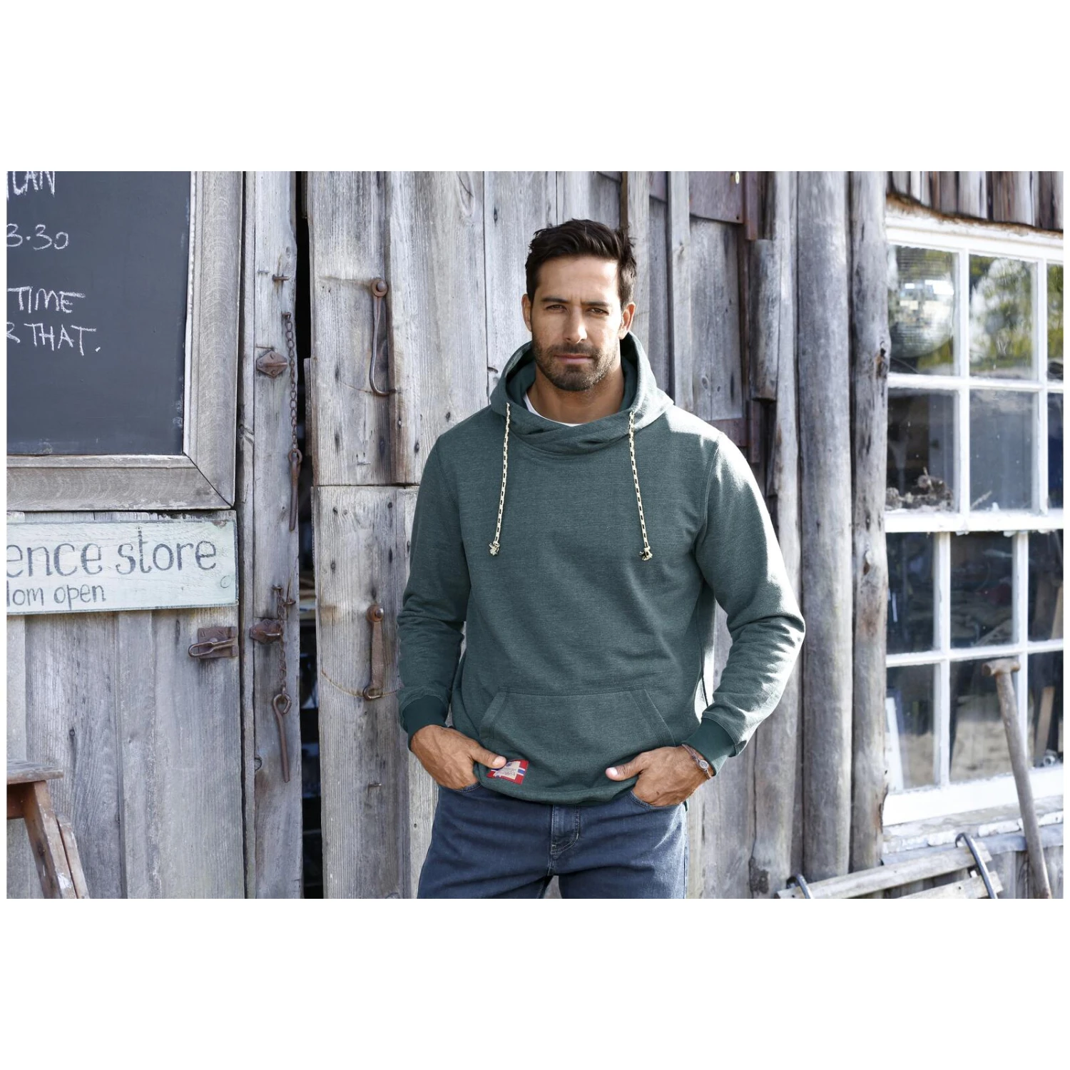 Sweatshirt BLANKARD Petrol Melange 8 Sweatshirt BLANKARD Petrol Melange – Bild 6