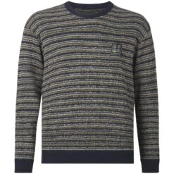 Titelseite 40 Pullover ERICH Dunkelblau Gemustert