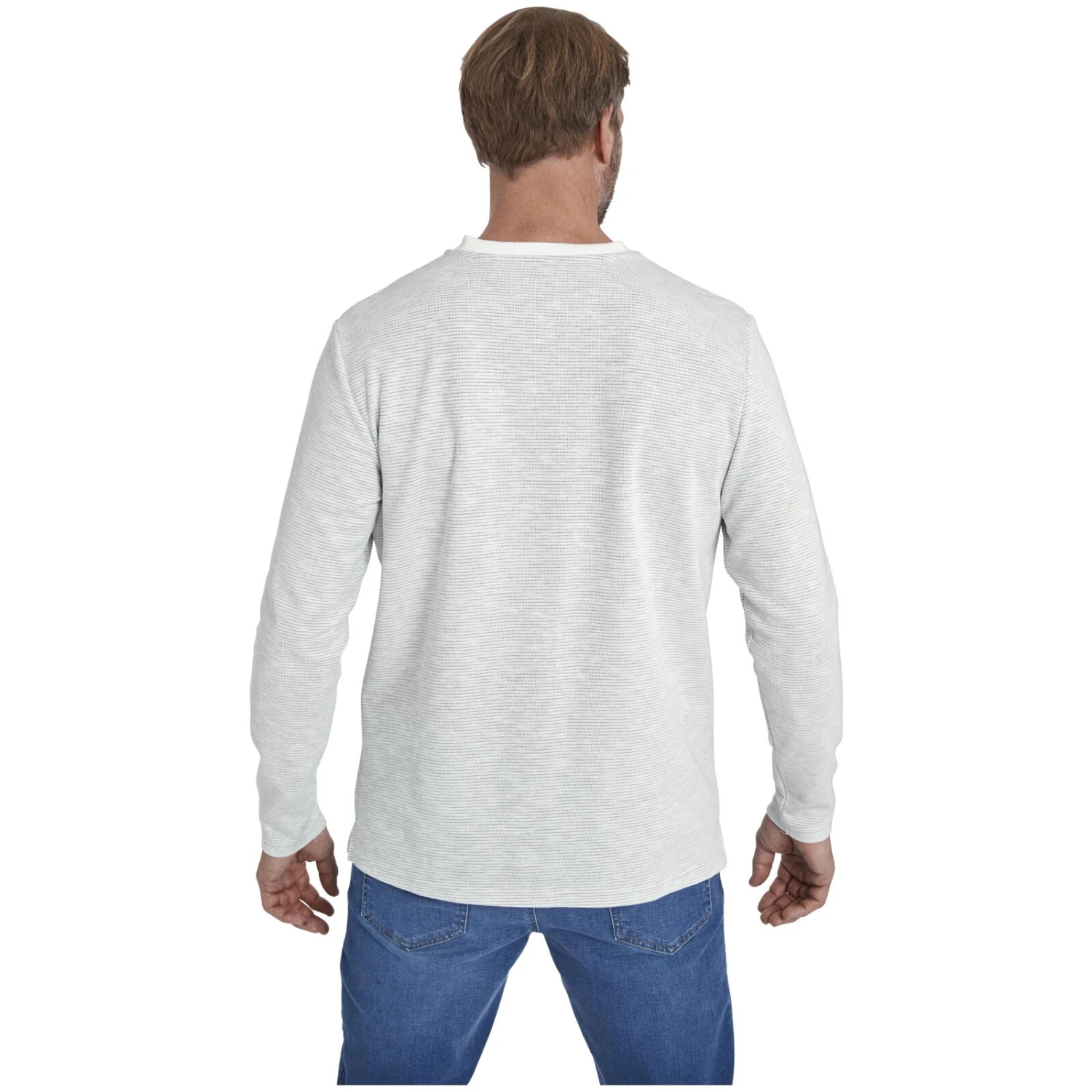 Sweatshirt REGINALD Wollweiß Melange 5 Sweatshirt REGINALD Wollweiß Melange – Bild 3