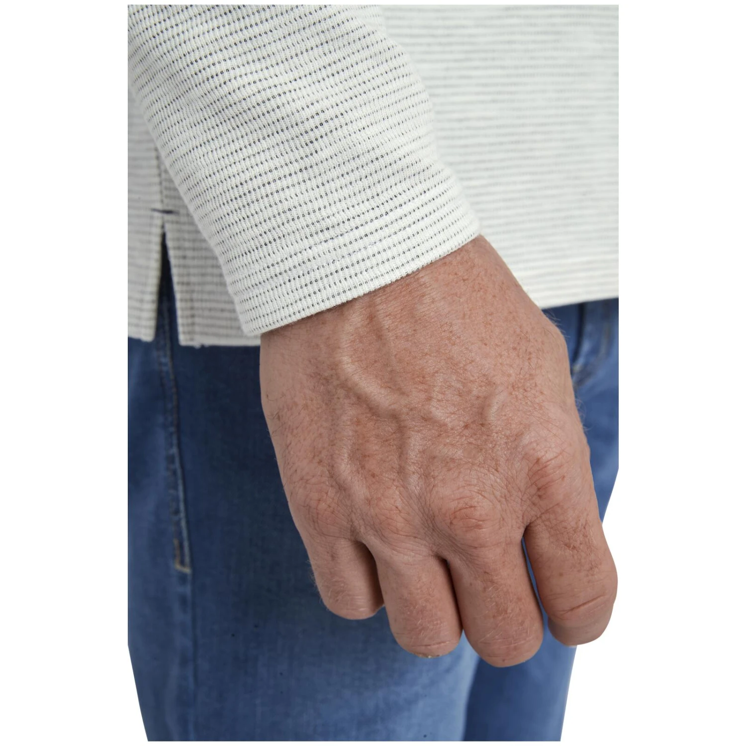 Sweatshirt REGINALD Wollweiß Melange 9 Sweatshirt REGINALD Wollweiß Melange – Bild 7