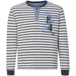 Sweatshirt ODALFRIED Grau Gestreift