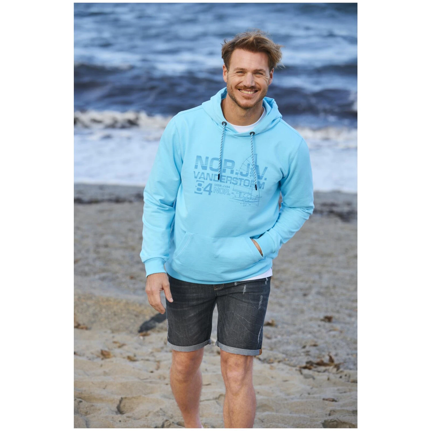 Sweatshirt JEPPE Türkis 9 Sweatshirt JEPPE Türkis – Bild 7