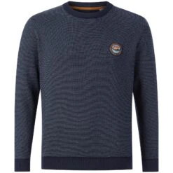 Pullover HALVAR Dunkelblau Gemustert