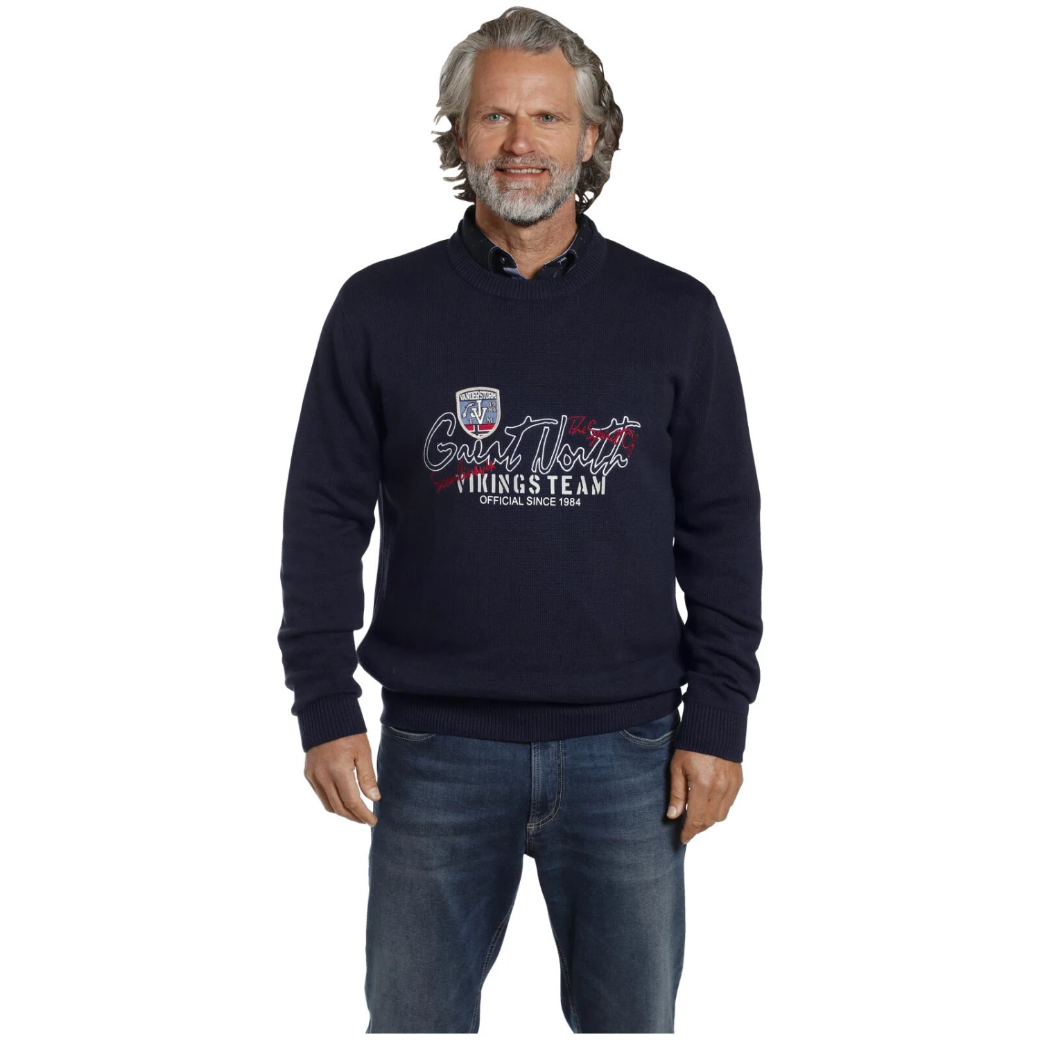 Pullover TJURE Dunkelblau 4 Pullover TJURE Dunkelblau – Bild 2