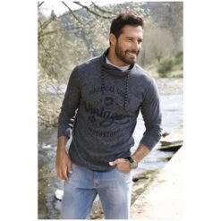 Sweatshirt HAGEN Blau Melange 13 Sweatshirt HAGEN Blau Melange -Warme Kleidung server 641