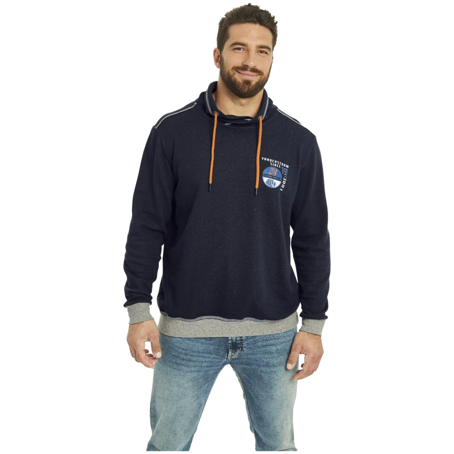 Sweatshirt JARMUND Dunkelblau 4 Sweatshirt JARMUND Dunkelblau – Bild 2