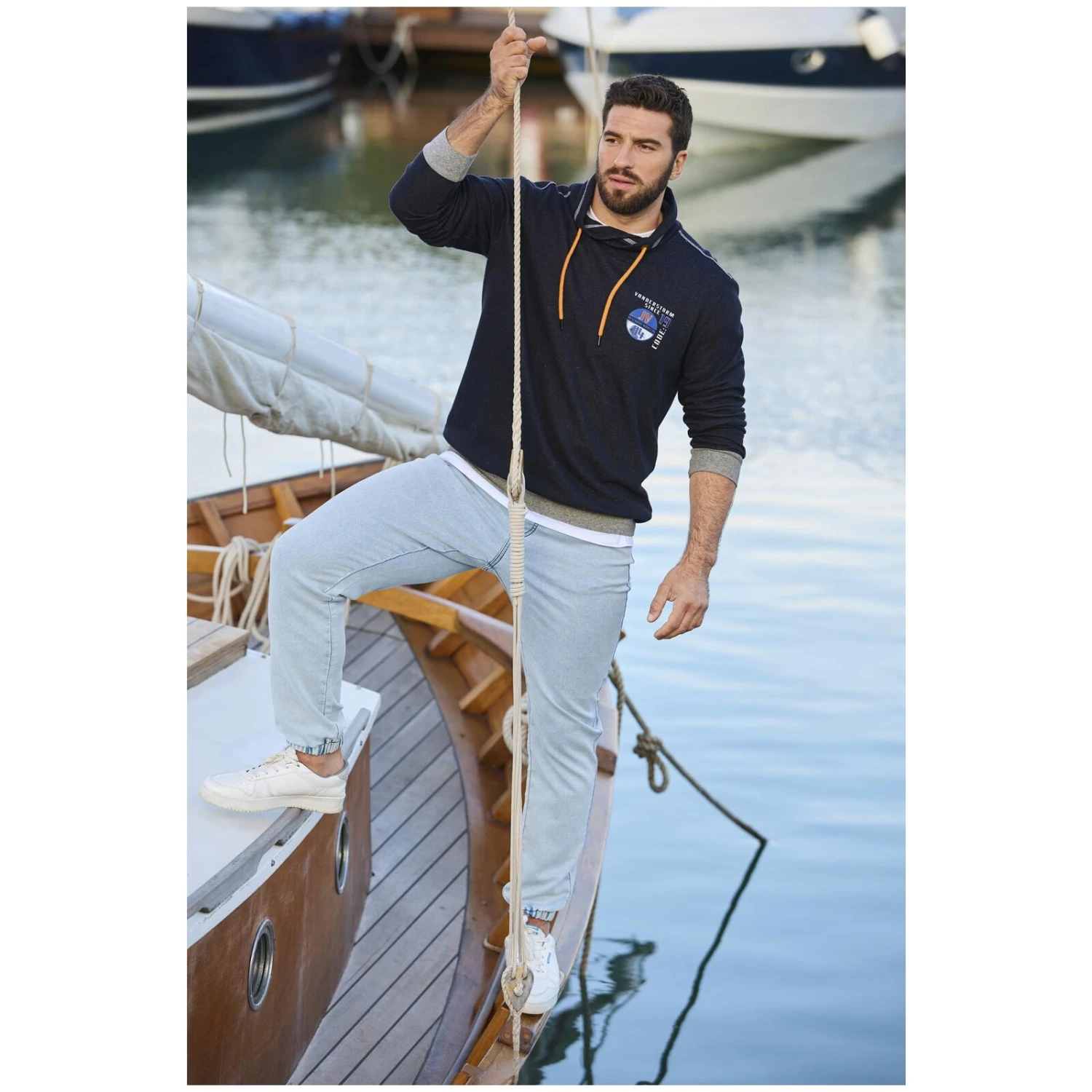 Sweatshirt JARMUND Dunkelblau 11 Sweatshirt JARMUND Dunkelblau – Bild 9