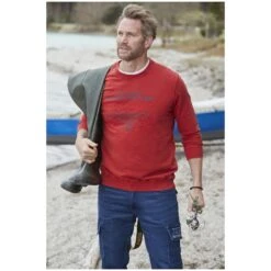Sweatshirt AZZO Rot -Warme Kleidung server 707