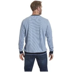Sweatshirt IJAN Blau Gestreift -Warme Kleidung server 710