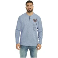 Sweatshirt REGINALD Hellblau Melange 10 Sweatshirt REGINALD Hellblau Melange -Warme Kleidung server 715