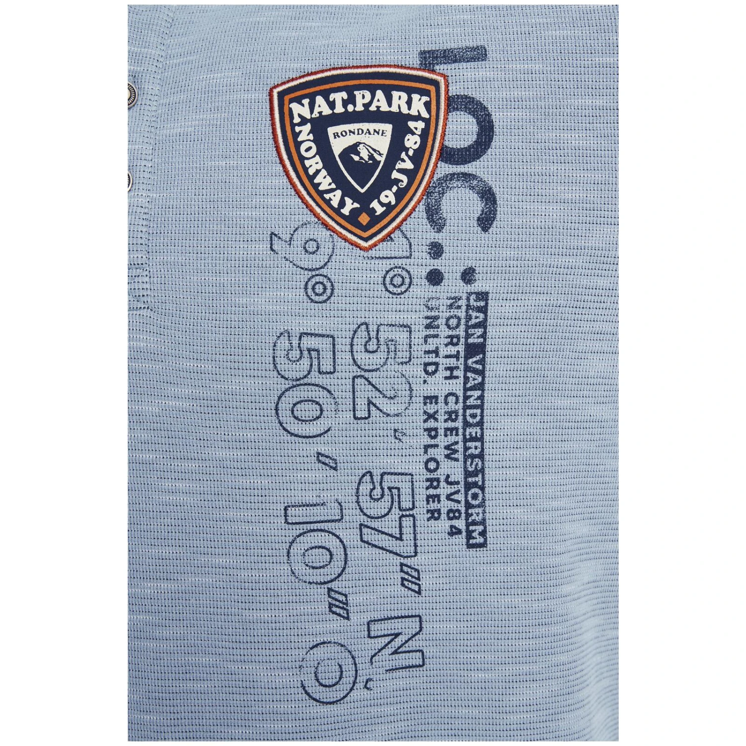 Sweatshirt REGINALD Hellblau Melange 7 Sweatshirt REGINALD Hellblau Melange – Bild 5