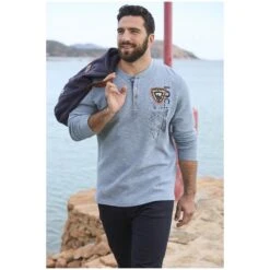 Sweatshirt REGINALD Hellblau Melange 15 Sweatshirt REGINALD Hellblau Melange -Warme Kleidung server 720