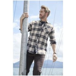 Hemd BROAK Beige Kariert -Warme Kleidung server 777