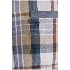 Kurzarmhemd MOMMO Oliv Kariert -Warme Kleidung server 788