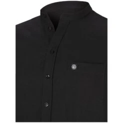 Stehkragenhemd KALLU Schwarz 11 Stehkragenhemd KALLU Schwarz -Warme Kleidung server 801