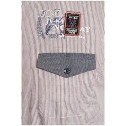 Kurzarmhemd HERVALD Orange Gestreift 12 Kurzarmhemd HERVALD Orange Gestreift -Warme Kleidung server 823