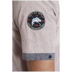 Kurzarmhemd HERVALD Orange Gestreift 13 Kurzarmhemd HERVALD Orange Gestreift -Warme Kleidung server 824