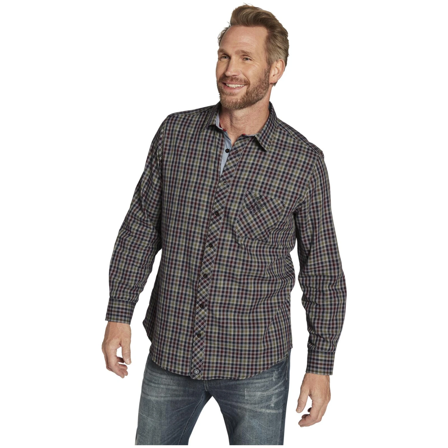 Hemd OLEKSSON Oliv Kariert 4 Hemd OLEKSSON Oliv Kariert – Bild 2