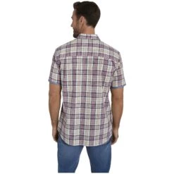 Kurzarmhemd PALLE Beige Kariert 13 Kurzarmhemd PALLE Beige Kariert -Warme Kleidung server 852