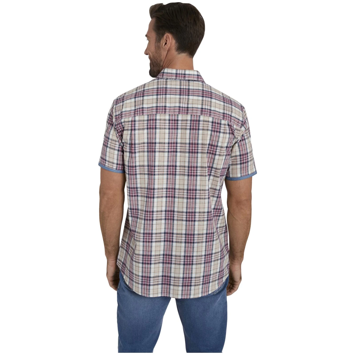 Kurzarmhemd PALLE Beige Kariert 5 Kurzarmhemd PALLE Beige Kariert – Bild 3