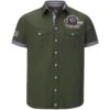 Kurzarmhemd SNOFRED Oliv -Warme Kleidung server 877