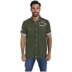 Kurzarmhemd SNOFRED Oliv 13 Kurzarmhemd SNOFRED Oliv -Warme Kleidung server 878