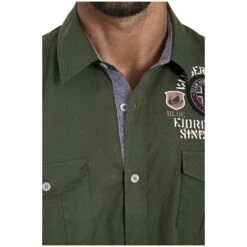 Kurzarmhemd SNOFRED Oliv 15 Kurzarmhemd SNOFRED Oliv -Warme Kleidung server 880