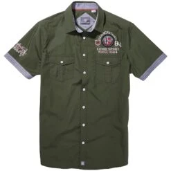 Kurzarmhemd SNOFRED Oliv 20 Kurzarmhemd SNOFRED Oliv -Warme Kleidung server 885