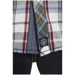 Kurzarmhemd AAGES Oliv Kariert -Warme Kleidung server 898