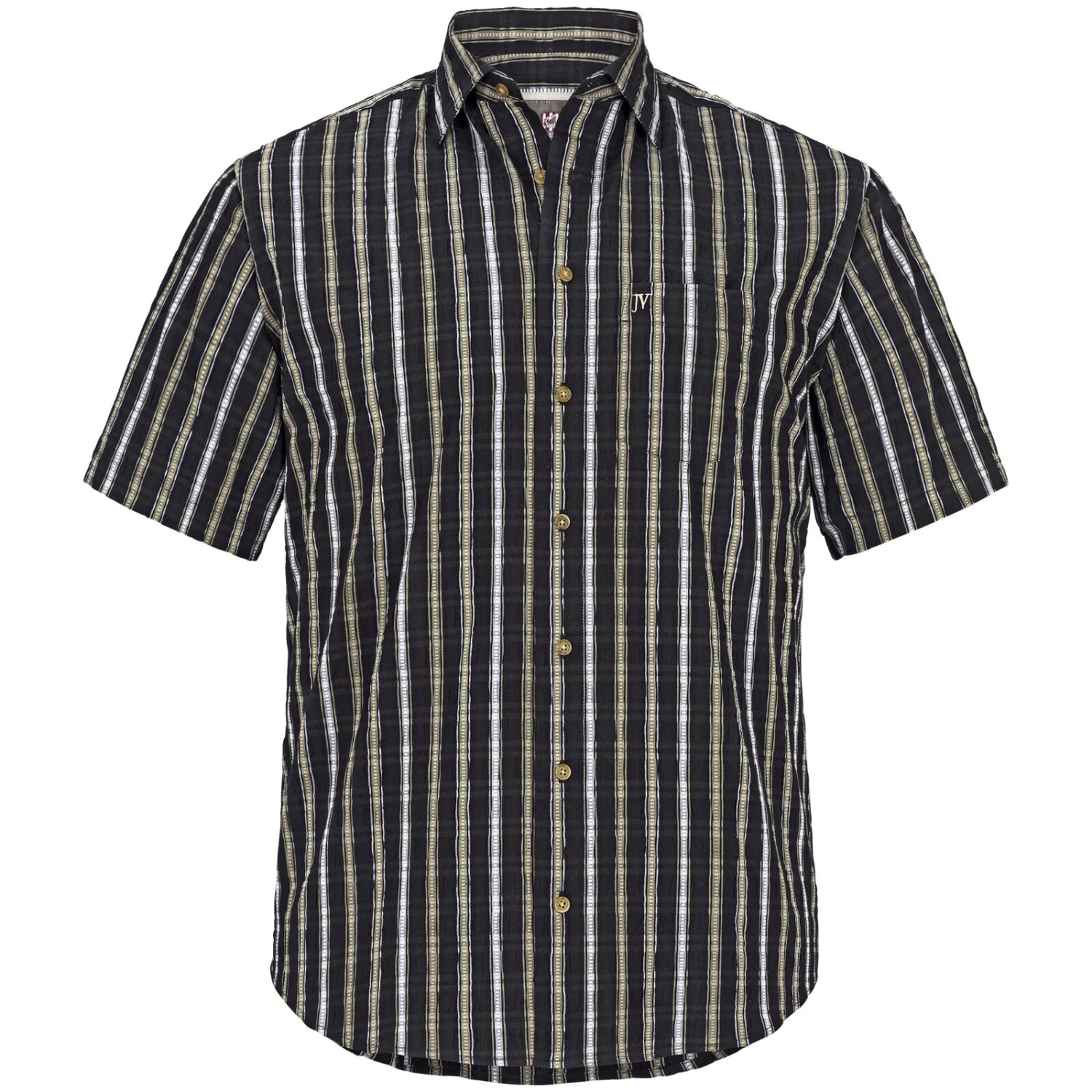 Hemd HINNE Schwarz Beige 3 Hemd HINNE Schwarz Beige