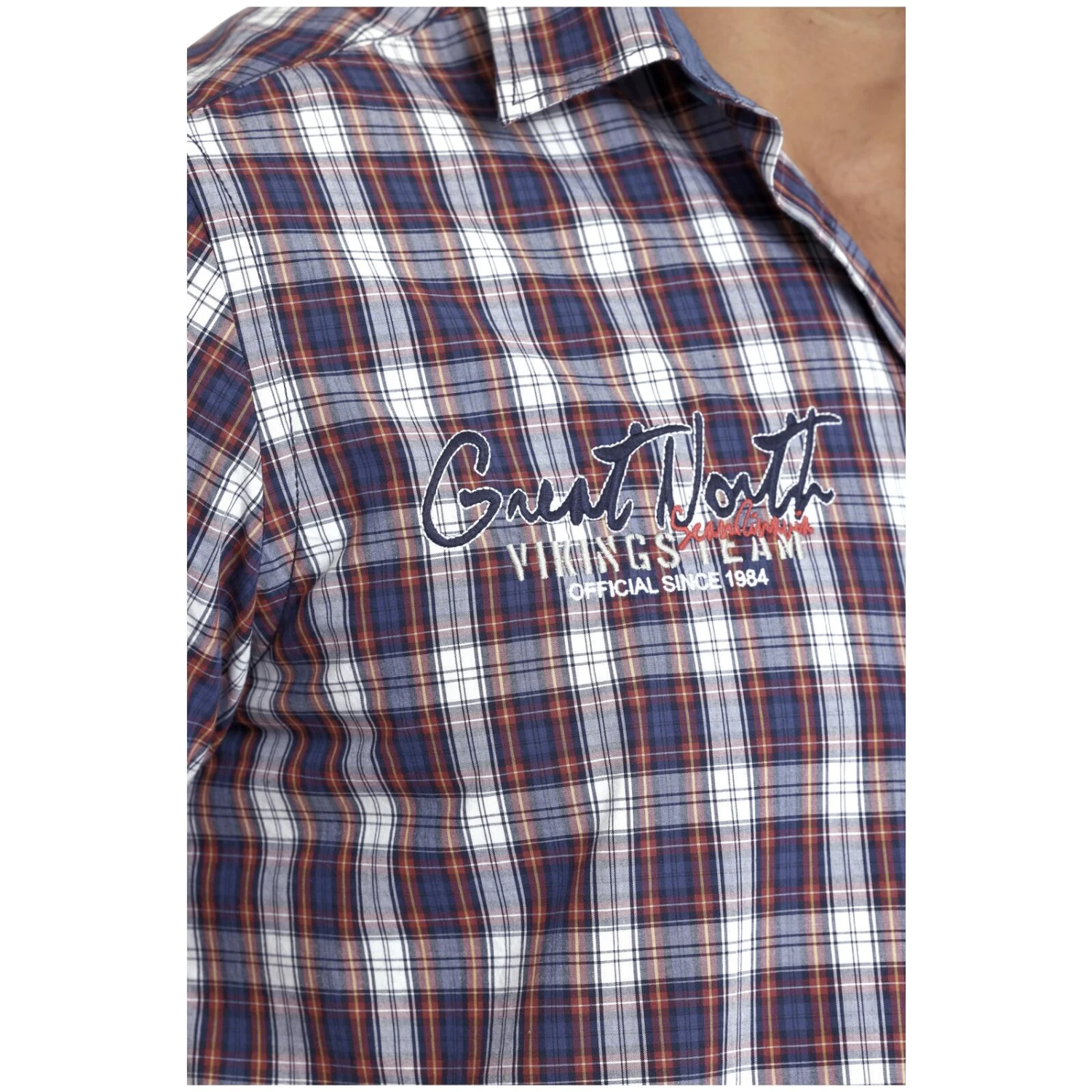 Kurzarmhemd SINDBALD Blau Rot Kariert 8 Kurzarmhemd SINDBALD Blau Rot Kariert – Bild 6