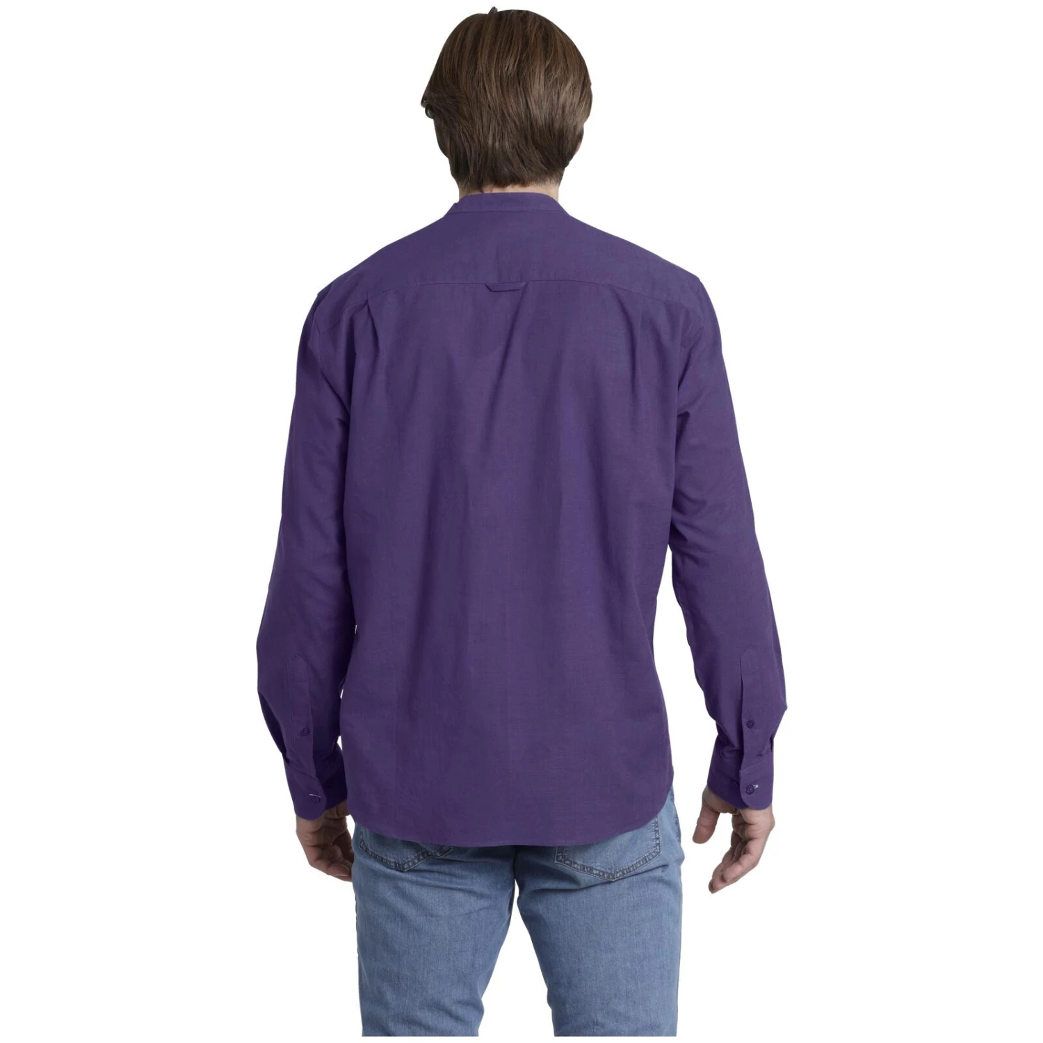 Stehkragenhemd KALLU Lila 5 Stehkragenhemd KALLU Lila – Bild 3