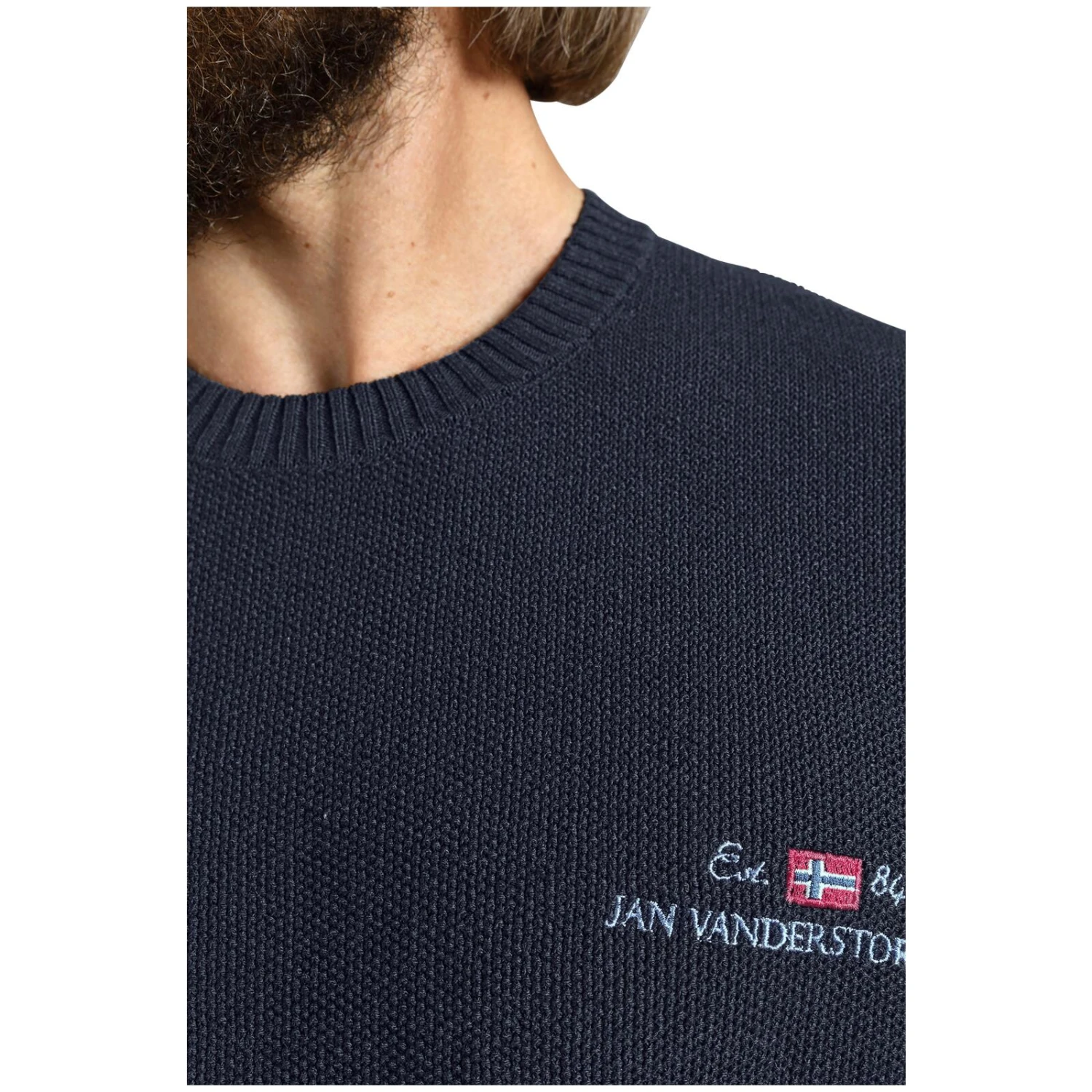 Pullover ALBREKT Dunkelblau 7 Pullover ALBREKT Dunkelblau – Bild 5