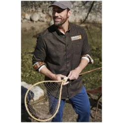 Flanellhemd NOTKER Braun -Warme Kleidung server 989