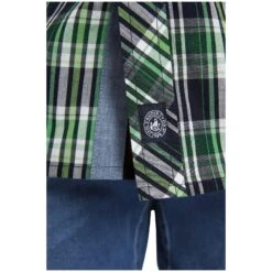 Kurzarmhemd JONFINN Dunkelblau Kariert -Warme Kleidung server 995