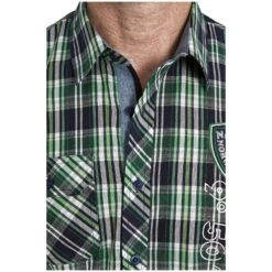 Kurzarmhemd JONFINN Dunkelblau Kariert -Warme Kleidung server 997